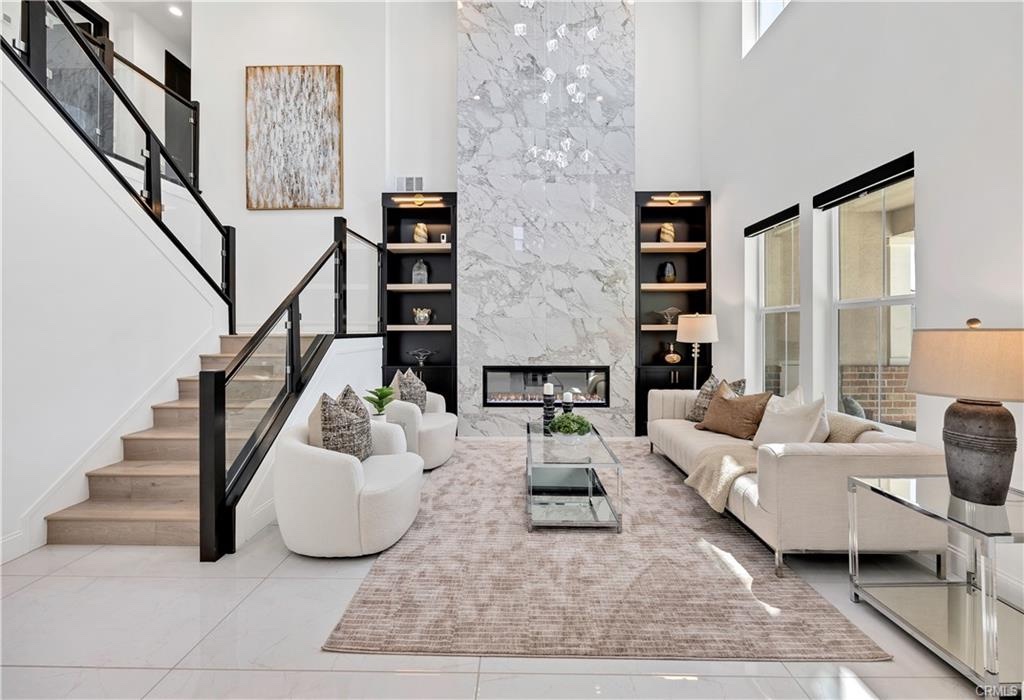 Two-story designer living room at 32468 Torenia Court