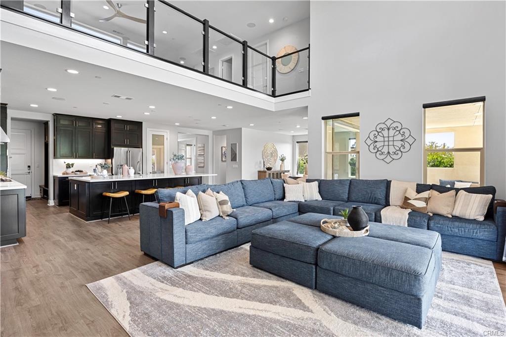 Two-story great room and kitchen at 39707 Larkspur Terrace