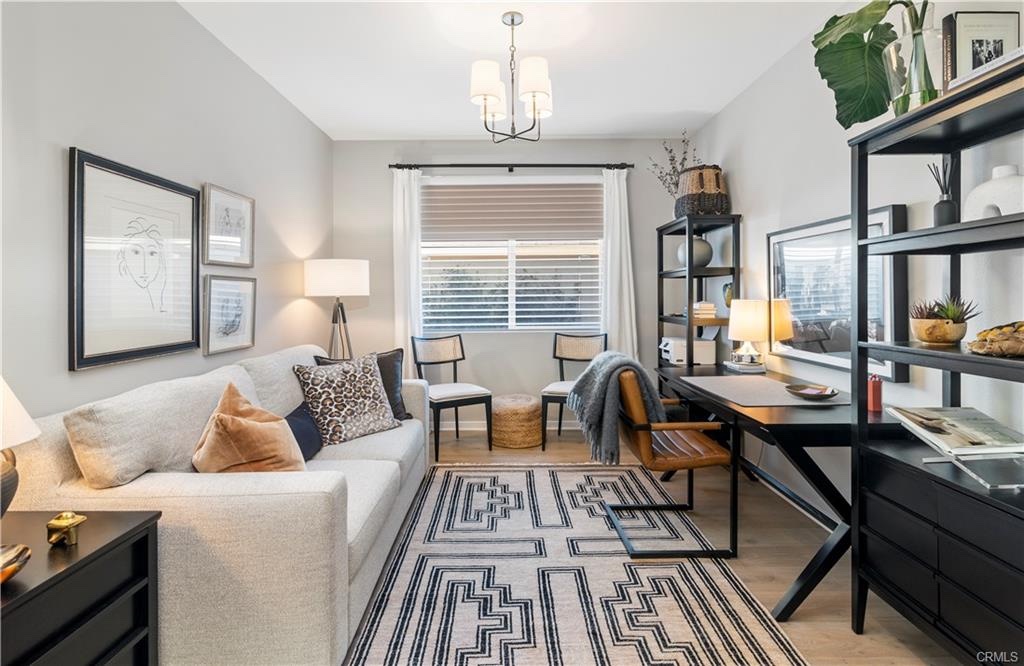 Styled home office at 39834 Abronia Court